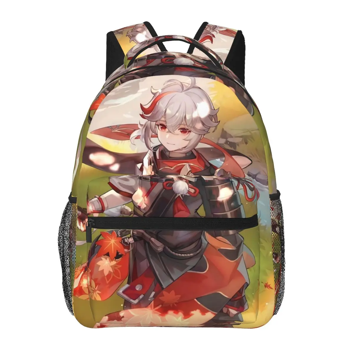 

Ударопрочный рюкзак Genshin, студенческий Унисекс Рюкзак из полиэстера для пеших прогулок, большие забавные школьные ранцы, рюкзак