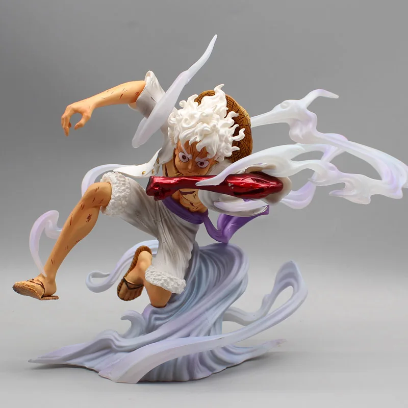 

23cm One Piece Luffy Figures Sun God Monkey D Luffy Gear 5 Blow Air Ghost Island Action Anime Figures Gk Pvc Model Toys Gift