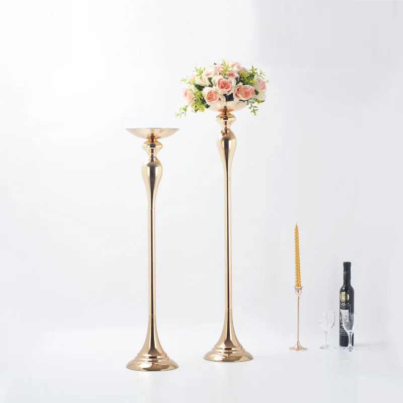 

75\95 CM Flowers Vase Candlestick Centerpieces Road Lead Candelabra Centerpieces Wedding porps Christmas deco