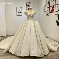 wm010 v neck elegant white dress sequined party dress for wedding crystal wedding dresses for women 2022 bride vestidos de boda