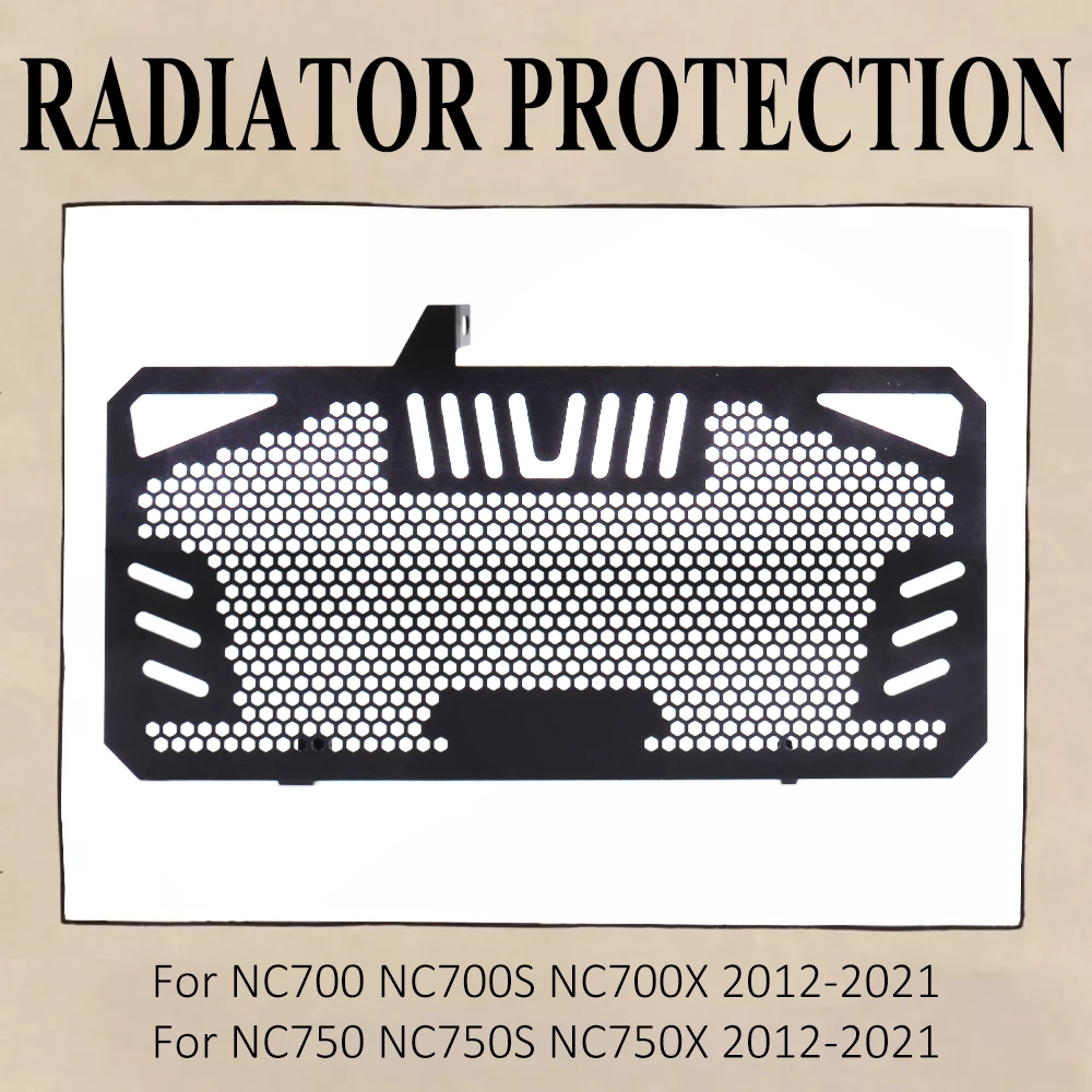 

For Honda NC 700 750 XS NC700X NC700S NC750S NC750X 2012-2021 Motorcycle Radiator Protection Grille Cover Water Oil Cooler Guard