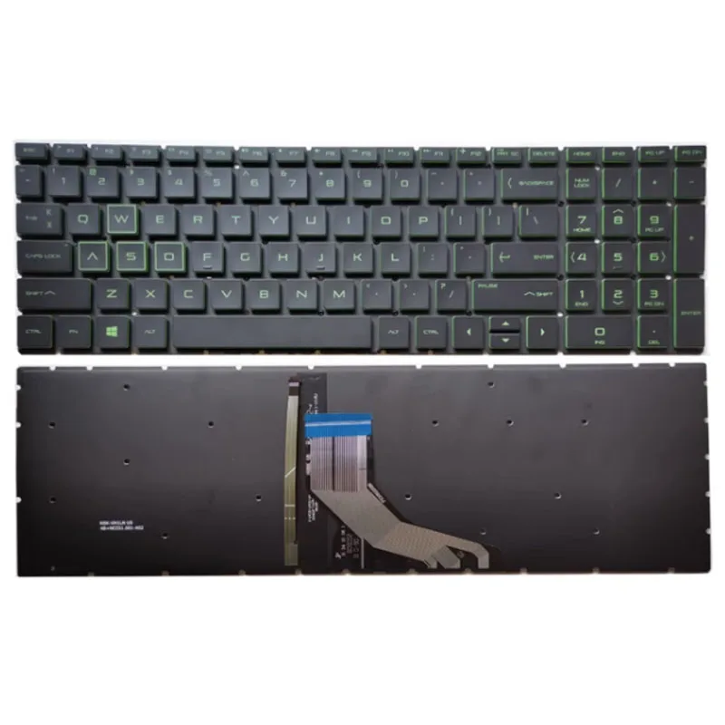 US Laptop Keyboard For HP GAMING 16-a0050ur 16-a0000 17-CD0000 Purple Green Backlit