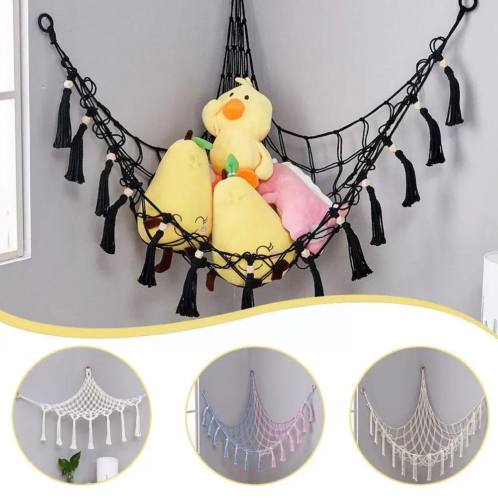 

Children Room Toys Hammock Wall-Mounted Corner Children Room Toys Hammock Net Organize Storage Holder For Playroom D9C2