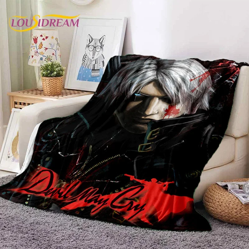 Мягкие Мультяшные одеяла 3D D-Devil May Cry DMC удобное одеяло для пикника кровати дивана