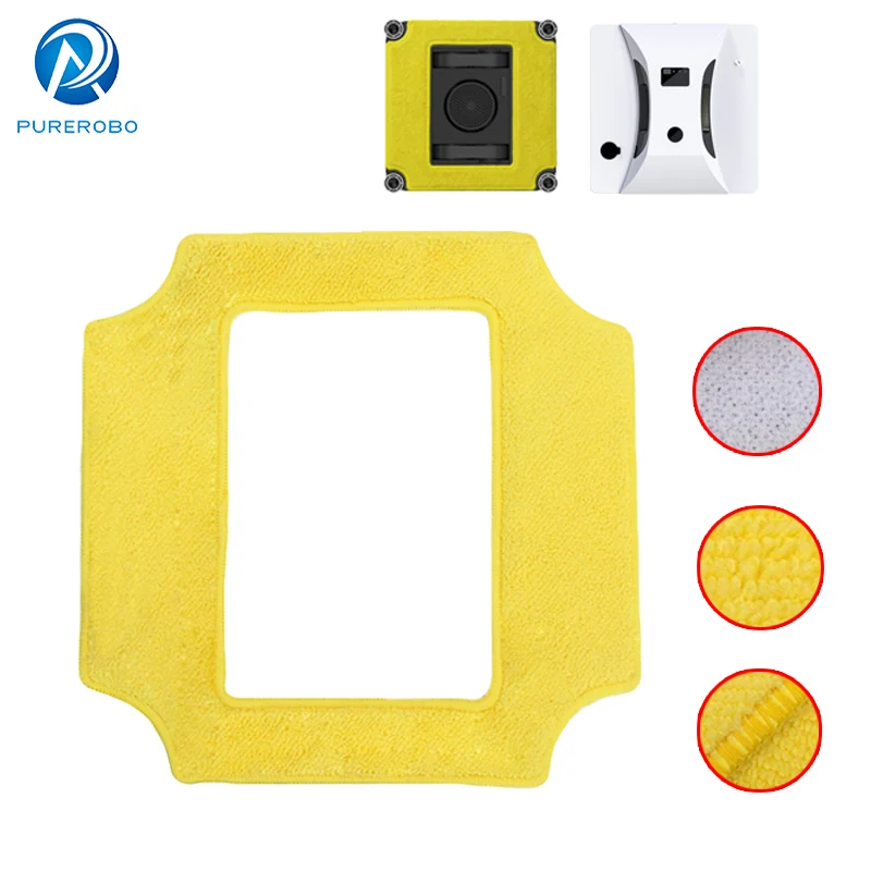 Робот-окно Вакуумная швабра Ткань Робот для мытья окон Универсальные квадратные