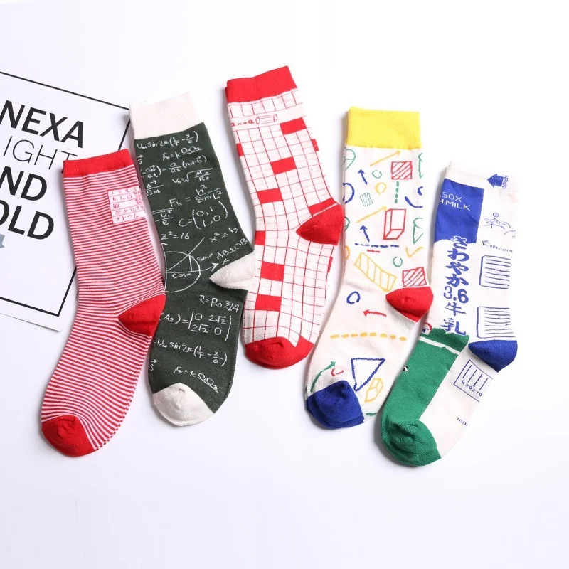 

Мультяшные женские носки, цветные носки, женские хлопковые повседневные Мягкие носки в стиле Харадзюку, модные весенне-осенние милые носки ...