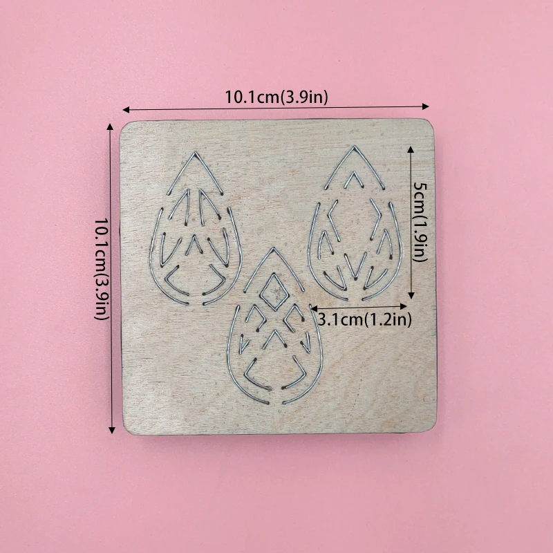 

Shaped Earring Wood Cutting Dies Compatible with Most Machines