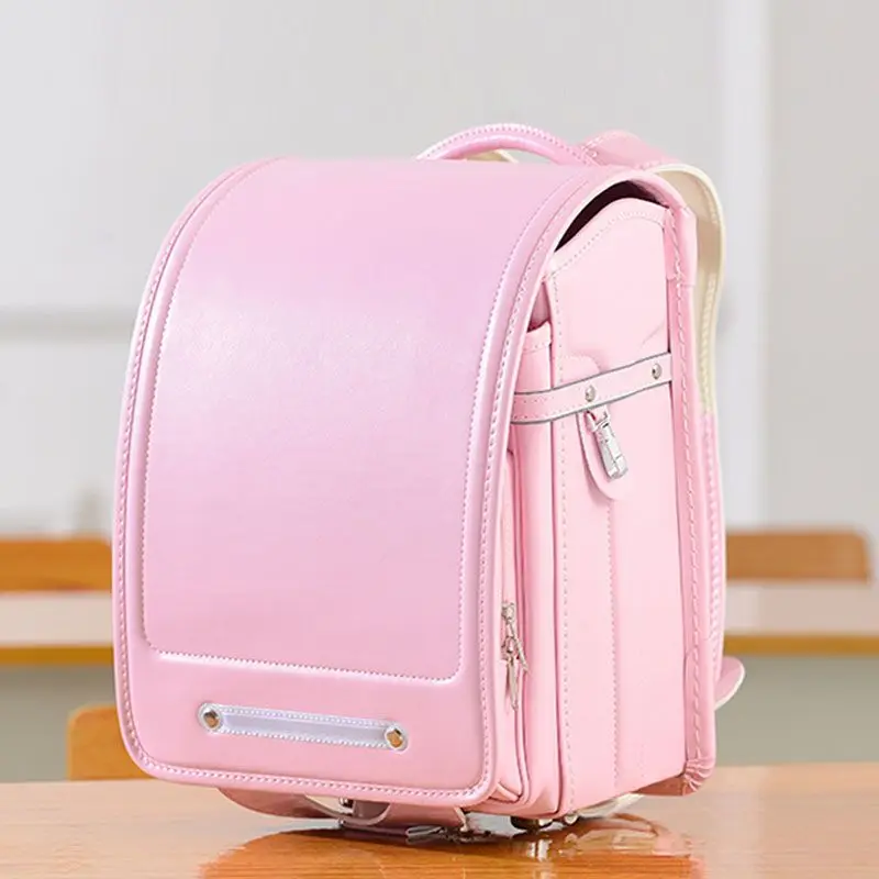 Японский Рюкзак для начальной школы для мальчиков и девочек, милый рюкзак в японском стиле из искусственной кожи для учеников и учебников, б...