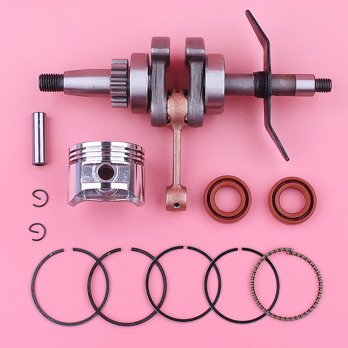 Crankshaft 39mm Piston Ring Oil Seal Kit For Honda GX31 GX 31 Grass Trimmer Lawn Mower Engine Parts Garden Tool Parts