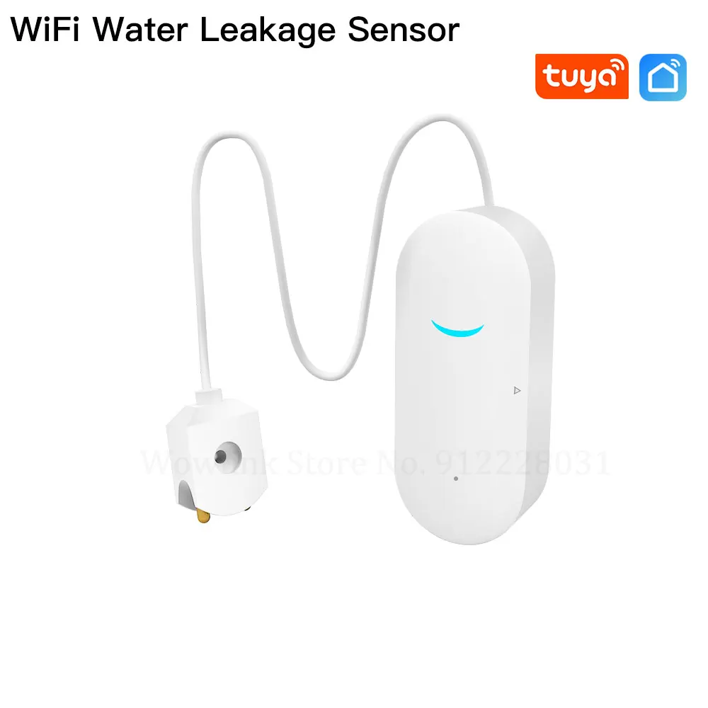 Датчик утечки воды TUYA Wi-Fi работает с приложением Tuya/ Smart Life |
