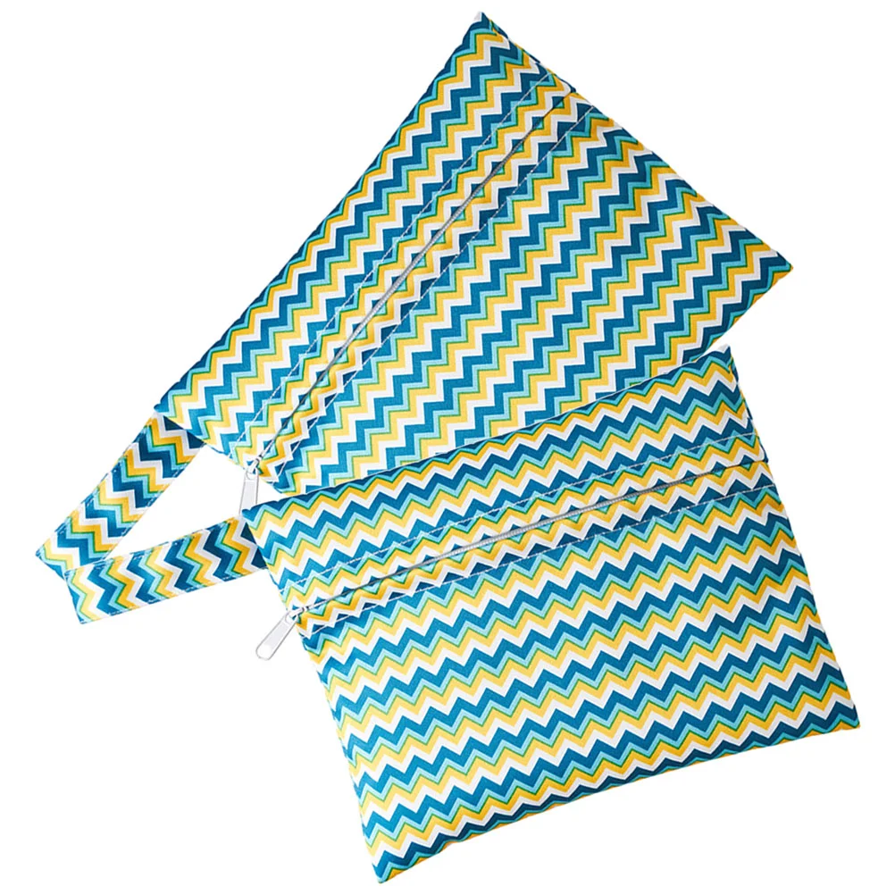 

Diaper Pouch Baby Infant Nappy Storage Sanitary Pad Necessities Nursery Decorative Patterned Zipper Organizer