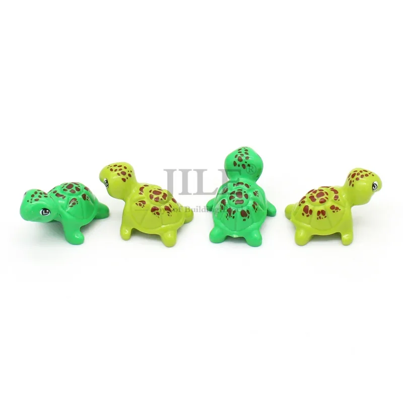 Фото 10 шт. MOC 11603pb01 Черепаха Друзья Эльфы Строительные блоки Кирпич DIY Совместимые пузыри Океан Море Домашнее животное Зоопарк Игрушки №2