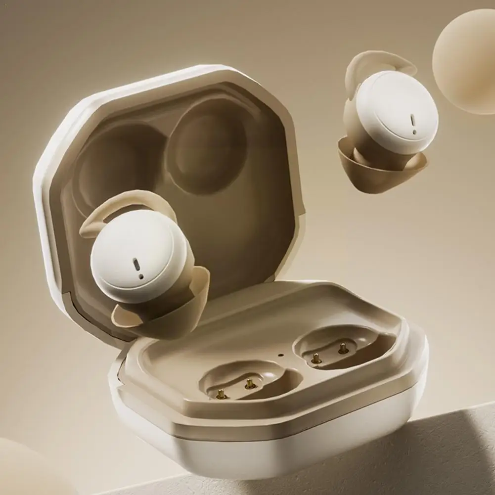 Беспроводные наушники-вкладыши для сна, невидимые Bluetooth-стереонаушники, удобные мини-наушники с шумоподавлением для дома и сна, пла H7e7