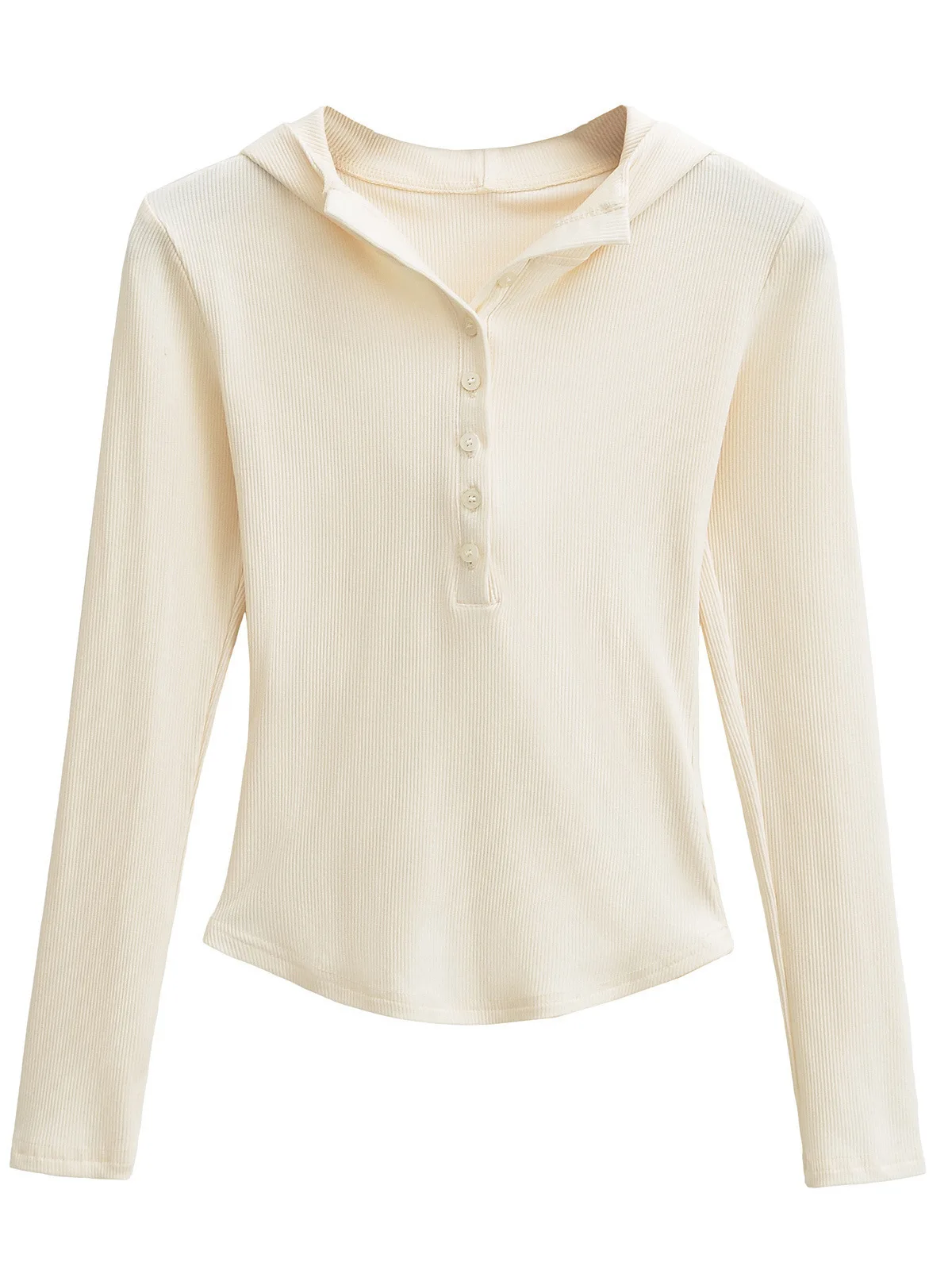 Новинка 2024 осенне-зимний однобортный пуловер с капюшоном и длинными рукавами