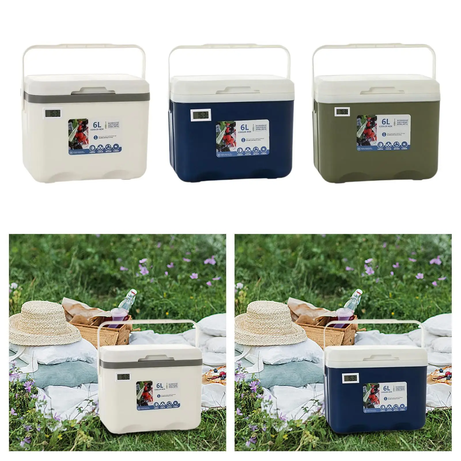 Коробка-холодильник маленький ящик для льда 6 л персональный изолированный