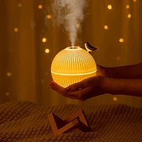 330ml usb lunar air humidifier with warm led light suitable for household room mini aromatic ultrasonic humidifier