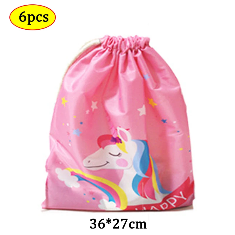 

Unicorn Storage Bags For Girls Birthday Party Decorations Gift Bag Christmas Non-woven Fabrics Drawstring Backpack School bags