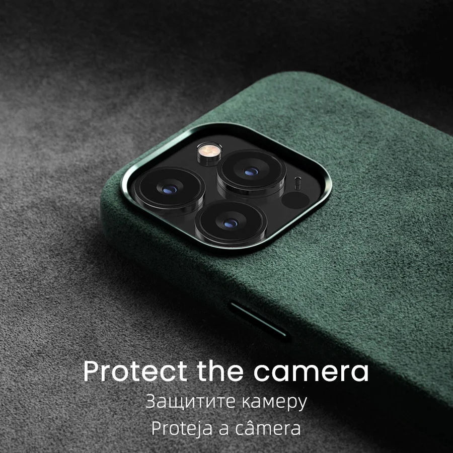 Magnetic Wireless Charge Case Luxury Alcantara Leather Supercar Shockproof Phone Case Cover For IPhone 12 13 14 Pro Max 
