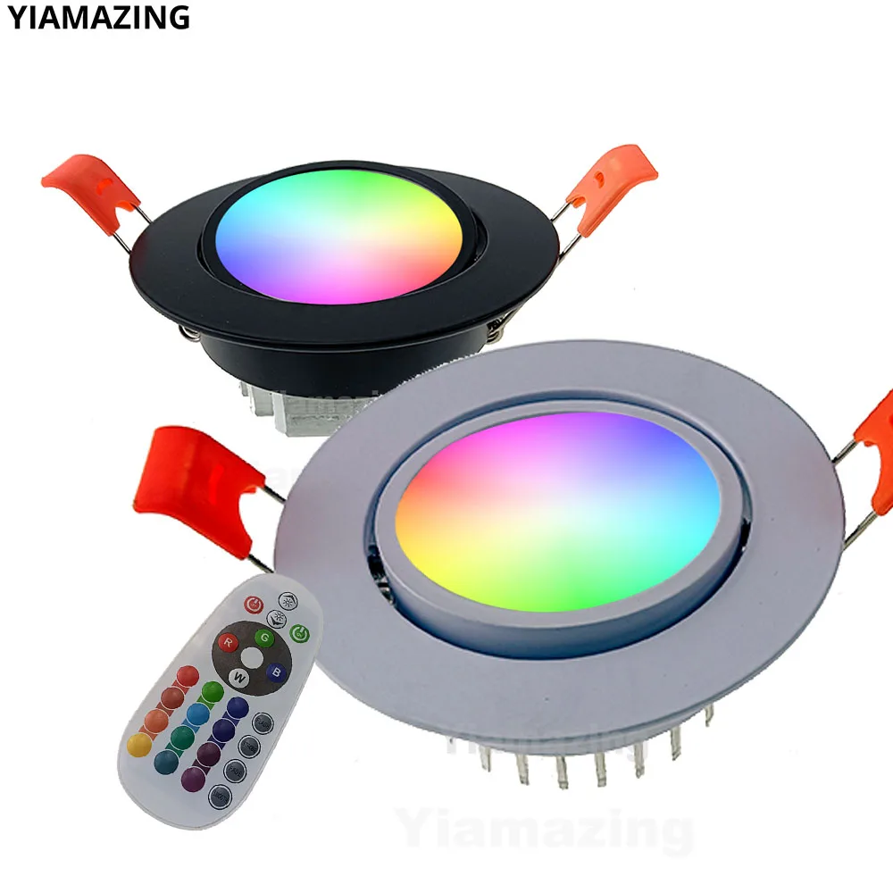 

AC220V RGB Memory IP65 Waterproof ED Downlight 18W 24W 30W 36W Recessed Foyer Ceiling Lamp Kitchen Bathroom Toilet Spot Light