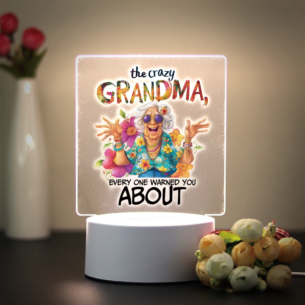 Женский мультяшный акриловый светодиодный Настольный светильник