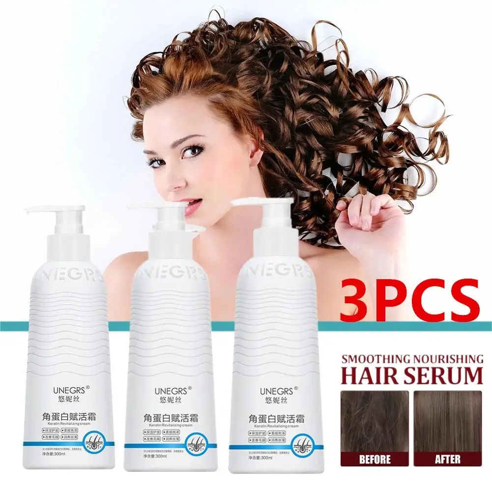 

3X Keratin Revitalizing Cream For Scalp Nourishing Moisturizing Soft Magic Hair Care Conditioner For Dry Damaged Hair