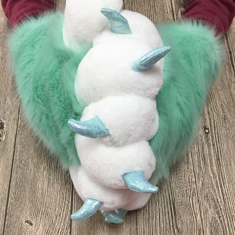 Мятно-зеленые пушистые лапы для косплея перчатки костюм Лев медведь реквизит
