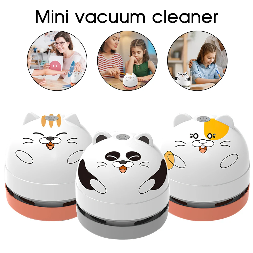 

Mini Vacuum Cleaner Handheld Electric Cute Car Keyboard Dust Collector Desktop Table Sweeper For Home Office Desktop cleaning