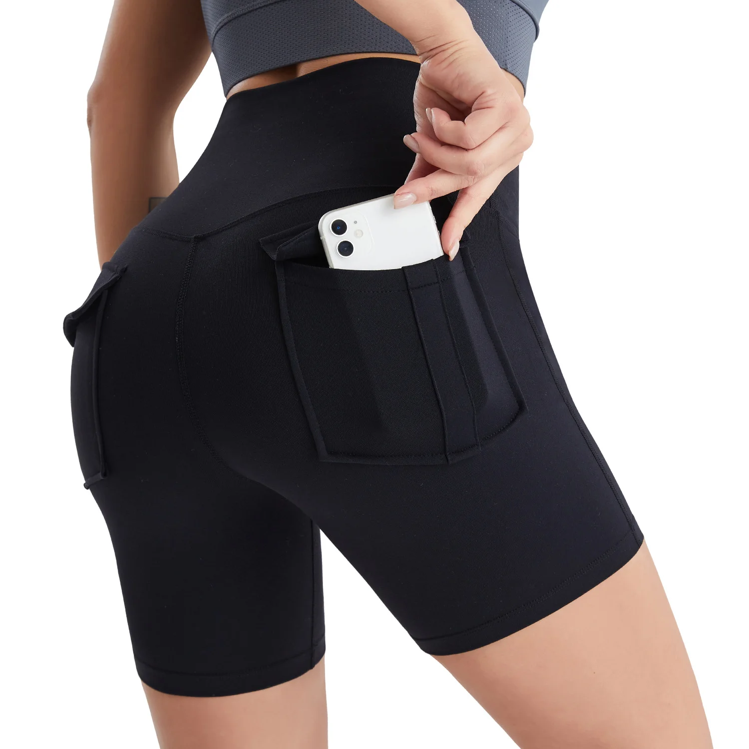 Women's Clothing,High Waist Yoga Pants Hip-Lifting Fitness Shorts,Quick-Drying Tight Sports Leggings.Summer goes with everything