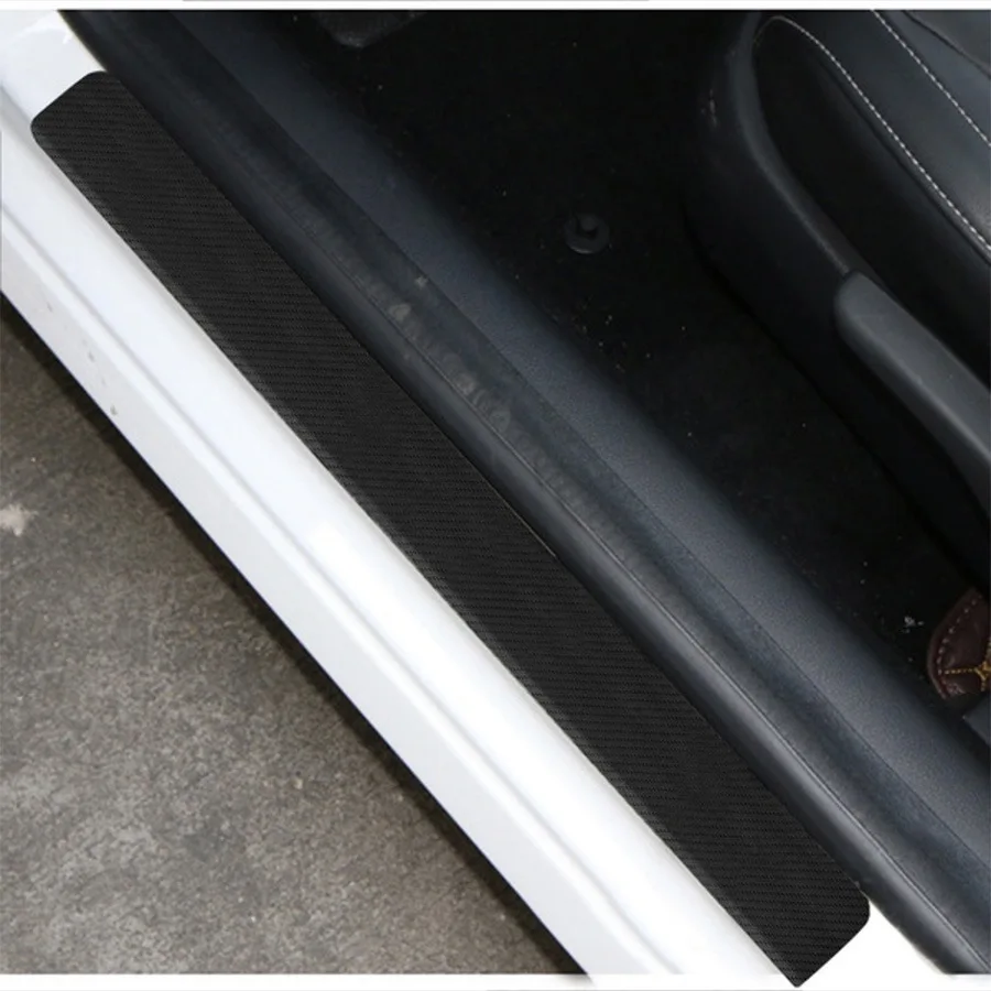 Автомобильная Накладка на порог защитная накладка из углеродного волокна для Dodge