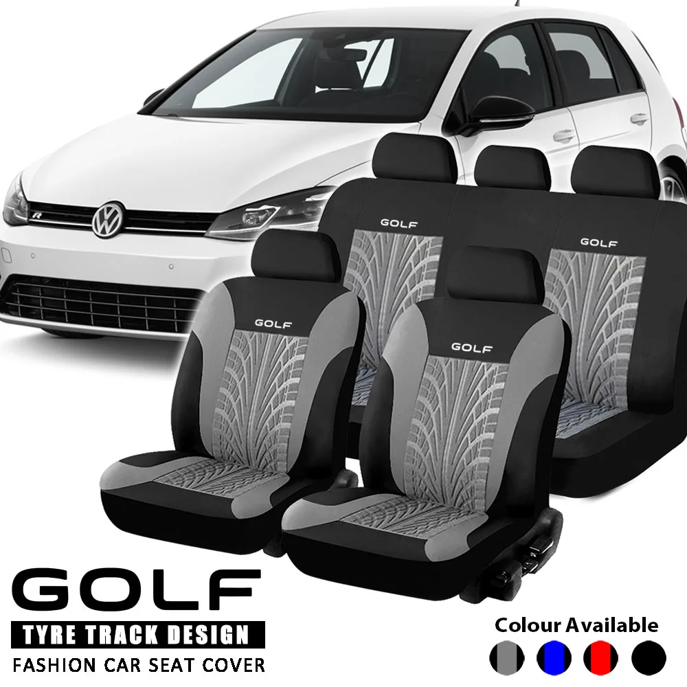 Universal Full Set Fashion Styling Auto Accessories Car Seat Cover for Volkswagen Golf 4 5 6 7 GTI Rline