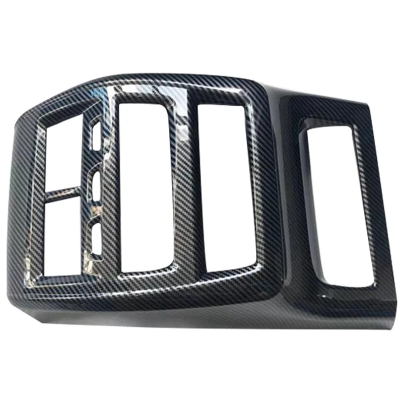 

Car Carbon Fiber Rear Air Condition Vent Outlet Frame Anti-Kick Panel Cover Trim For-BMW X5 G05 2022 40LI