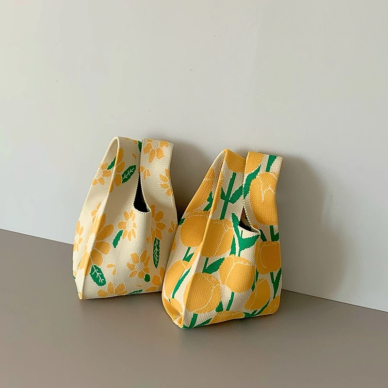 llKnit Сумка на запястье Маленькая сумочка для мелочей сумка переноски Маленький