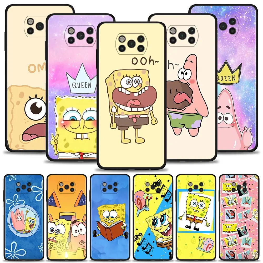 

Oh Omg Couple SpongeBob Patrick Star Case For Xiaomi Poco X3 X4 NFC X3 Pro M3 M4 Pro F1 F3 for Mi 12 10T Pro 11T 11 10T Lite 9T