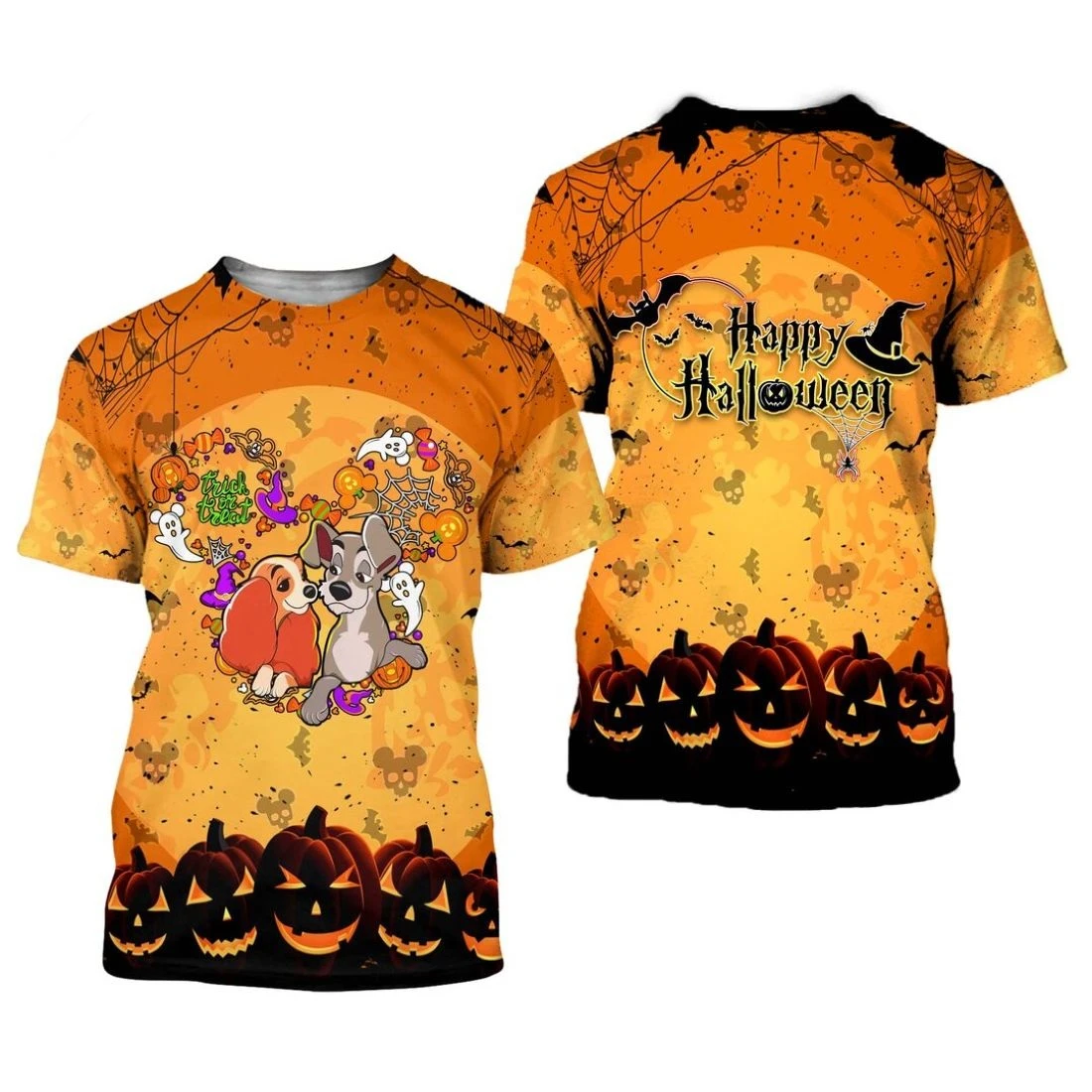 

Halloween Jack-o-lantern 3D Print Horror Men's Festive Round Neck Short Sleeve Kids Man Sportswear Quick Dry T-Shirt Male Tops