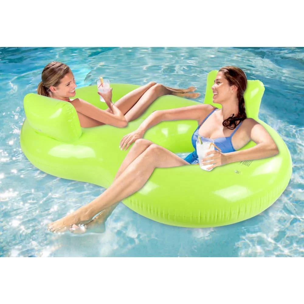 

Горячая Распродажа ПВХ наружный двойной круг сидячий водяной бассейн надувной для взрослых