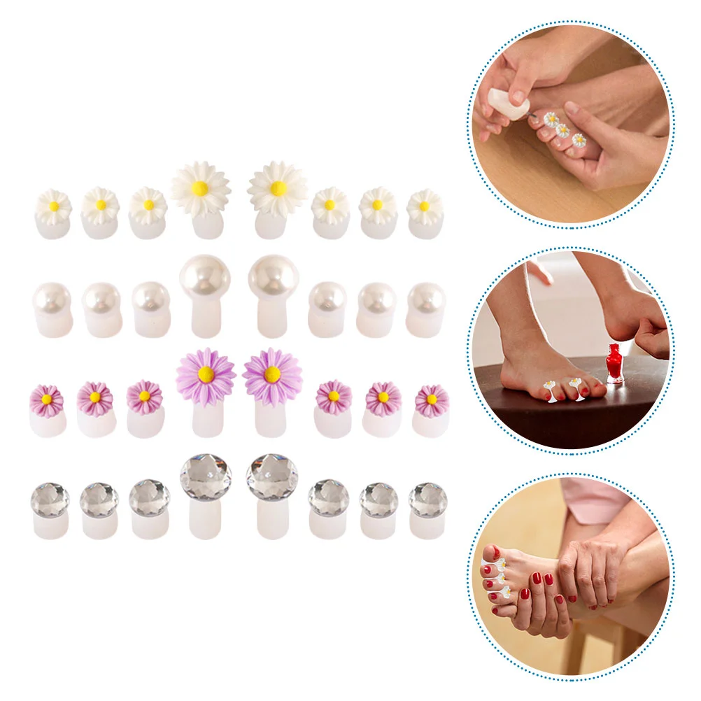 

32 Pcs Nail Tools Toe Separator Reusable Dividers Spreader Separating Separators