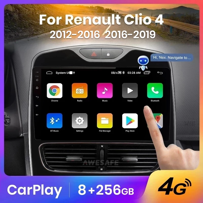 Автомагнитола AWESAFE PX9 для Renault Clio 4 2016-2019 2 din Android |