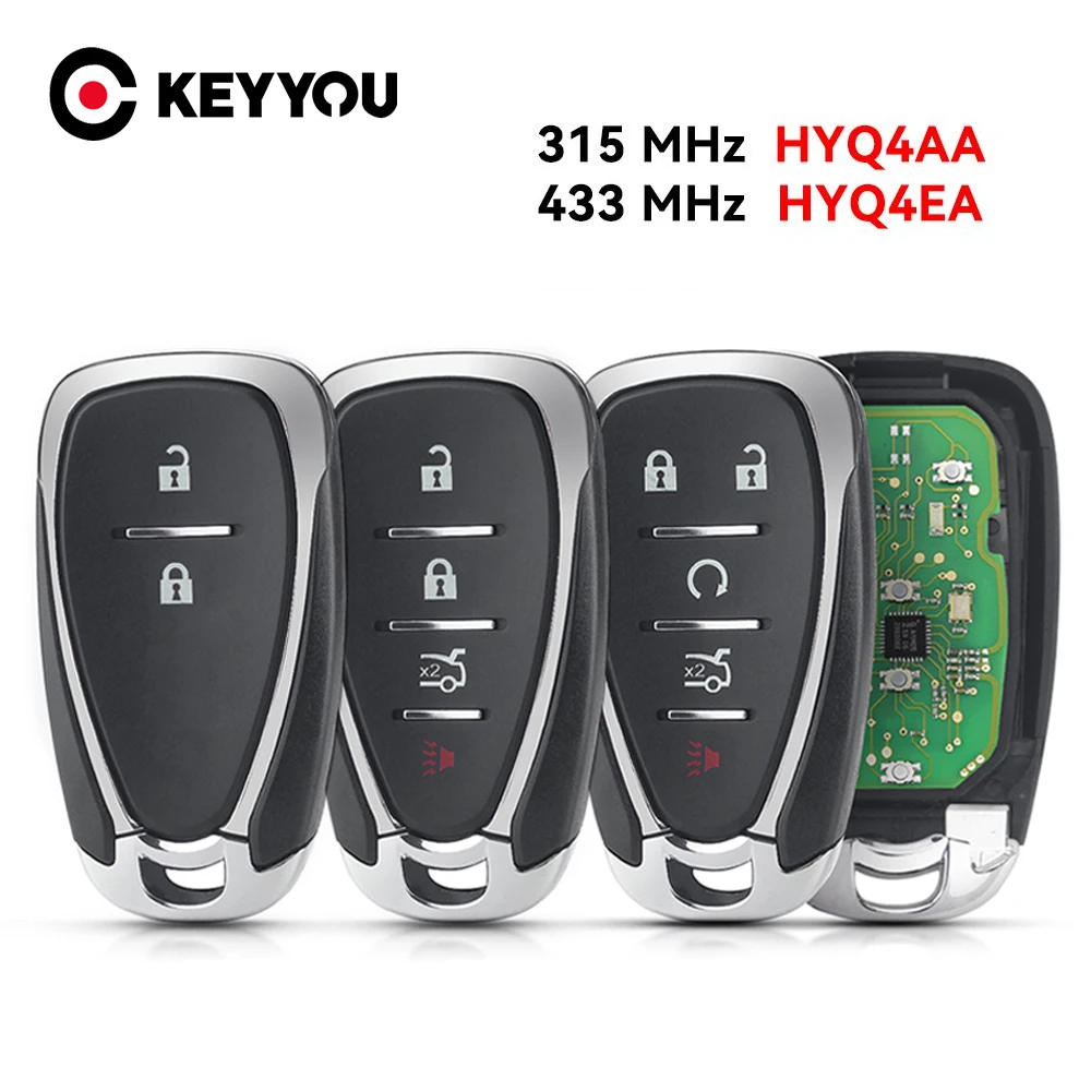 KEYYOU HYQ4AA HYQ4EA для Chevrolet Cruze Spark Camaro Equinox Malibu 2017 2018 ID46 434 МГц дистанционный