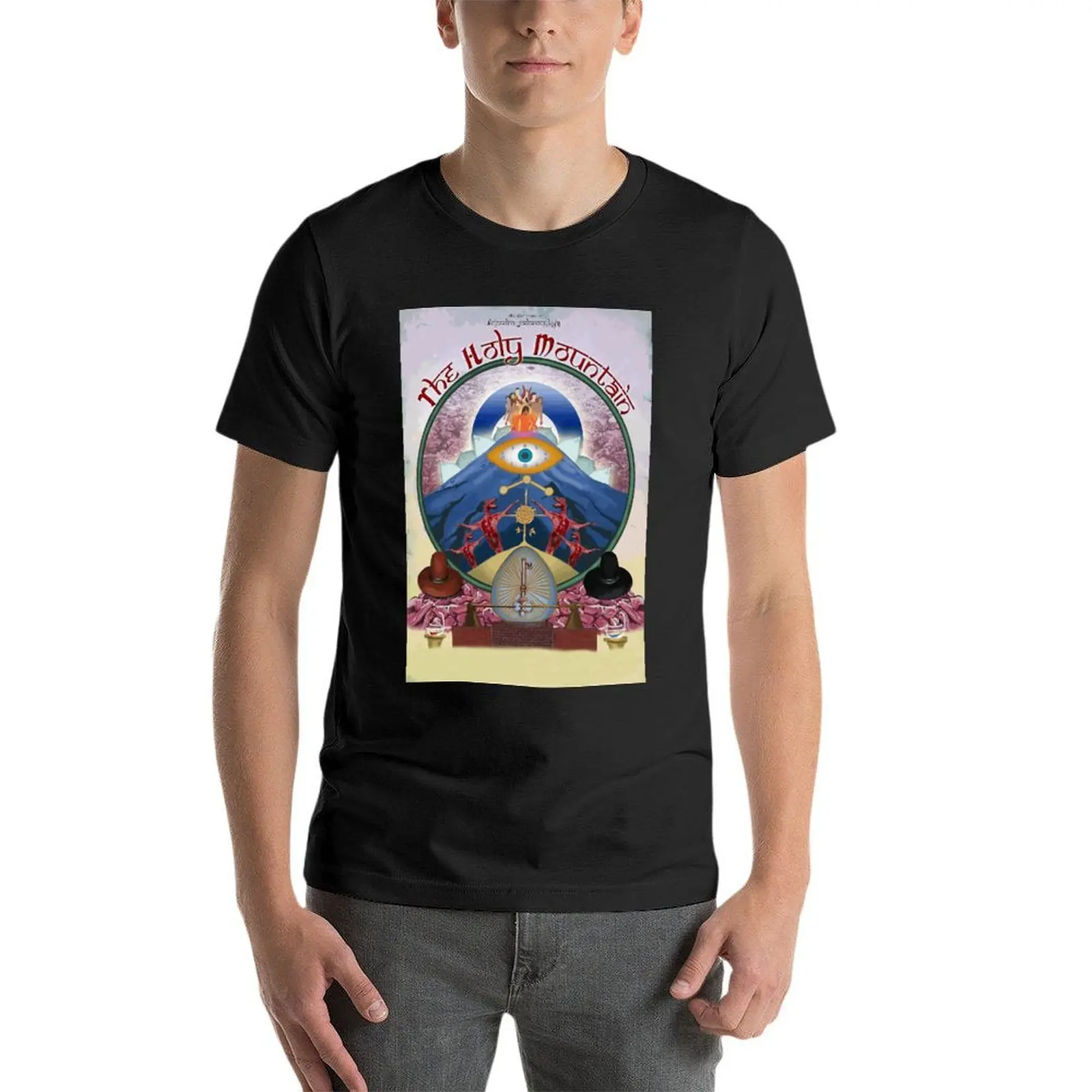 

The Holy Mountain 1973 Jodorowsky Film Oversized T-Shirt Funny Men'S Clothes Short Sleeve Streetwear Large Size Top Tee