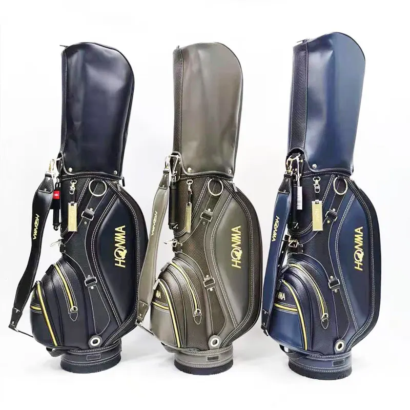 

Professional Honma Golf Stand Bags 3 Colour Standard Waterproof PU Travel Sport Package Large Capacitytraining Accessory