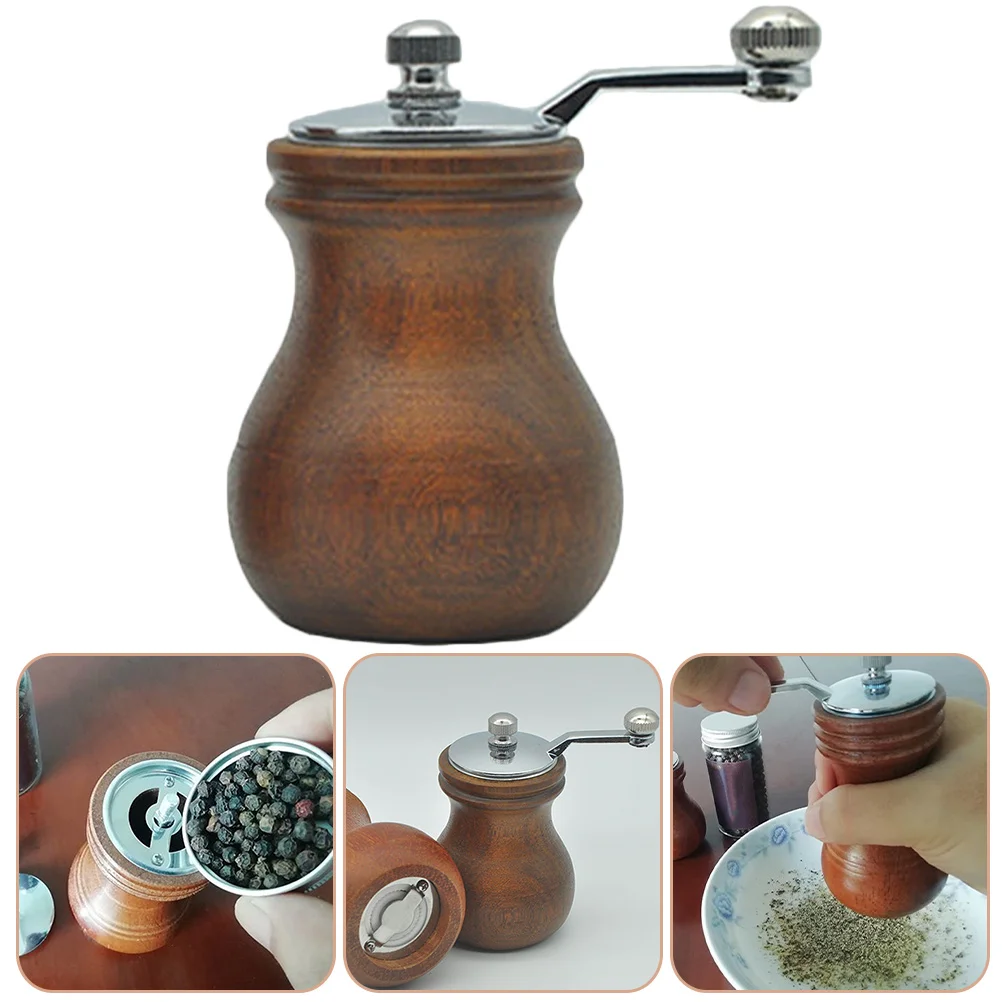 

Grinding Bottle Hand Tools Seasoning Grinder Wooden Pepper Grinders Salt Shaker Masher Mill Set