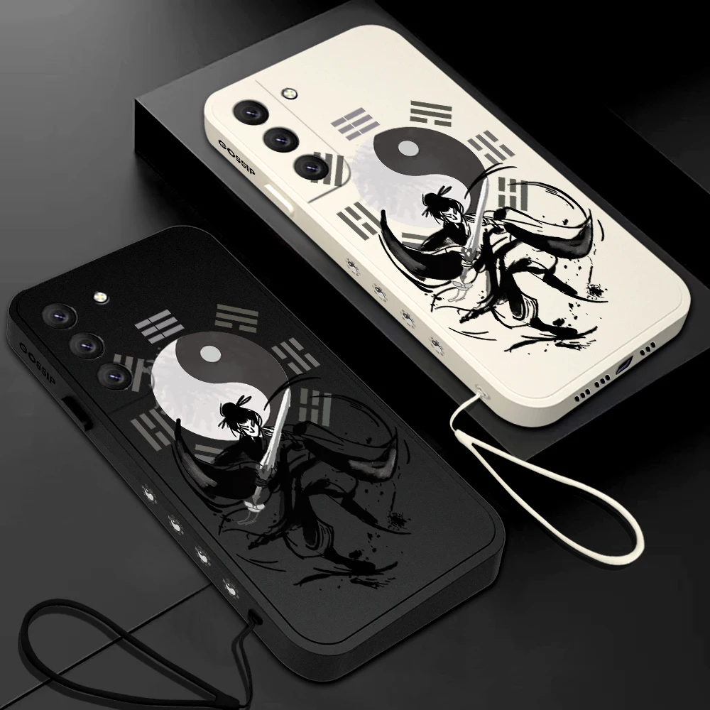 

Cute Immortal Cultivator Phone Case For Samsung Galaxy S23 S22 S21 S20 Ultra FE S10 4G S9 Note 20 10 9 Plus With Lanyard Cover