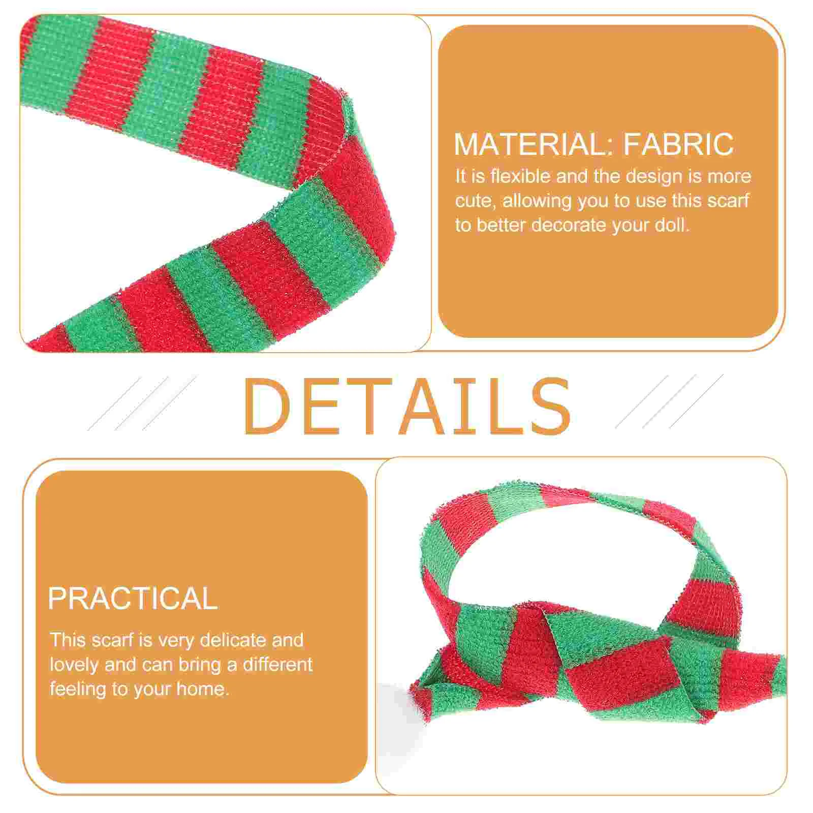 20 шт. мини-рождественский шарф мягкие шарфы гантели детский комплект нежная