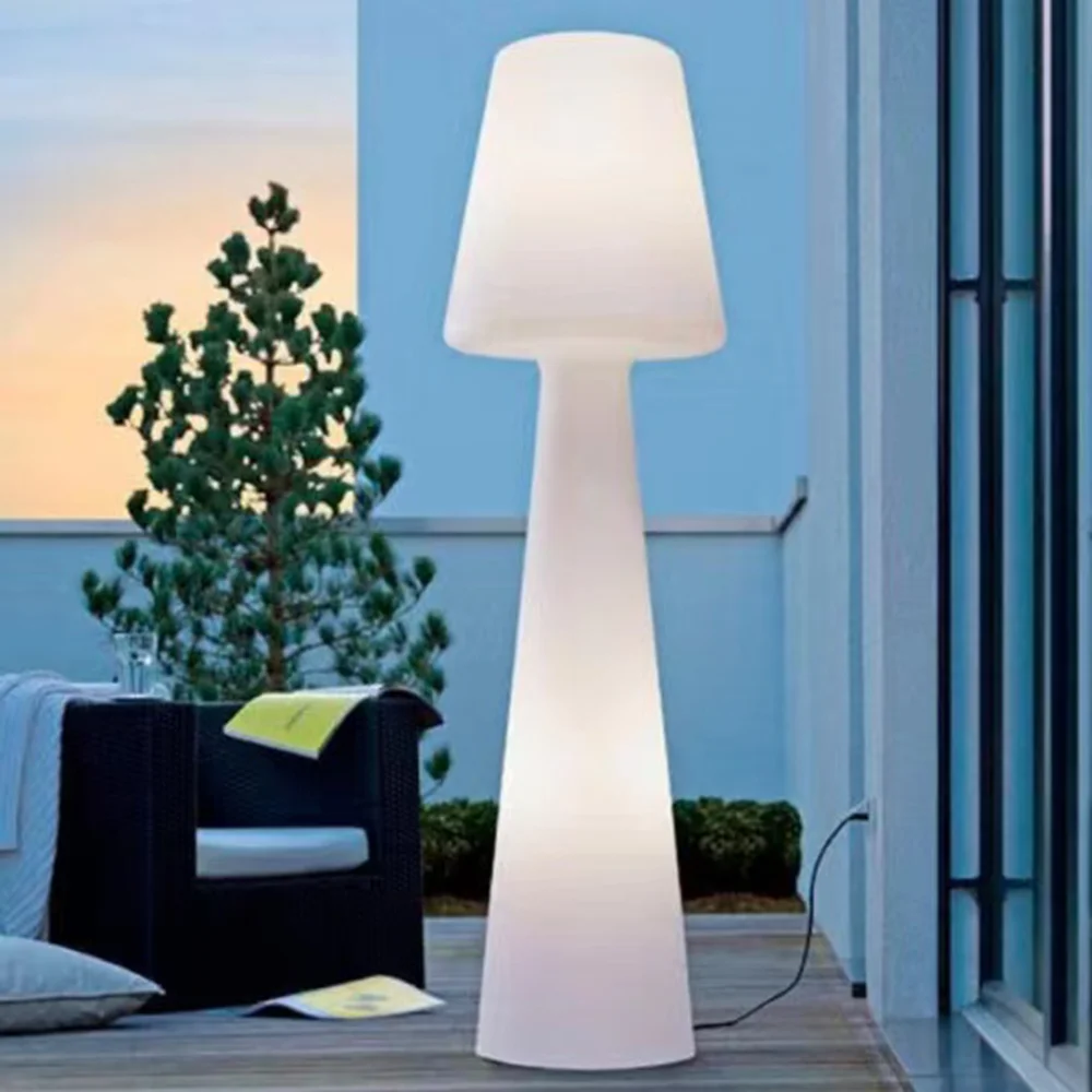 

Remote 16 Colors Changing Decorative Illuminated Floor Led Lamp White Plastic Modern High Quality Custom Floor Lamp