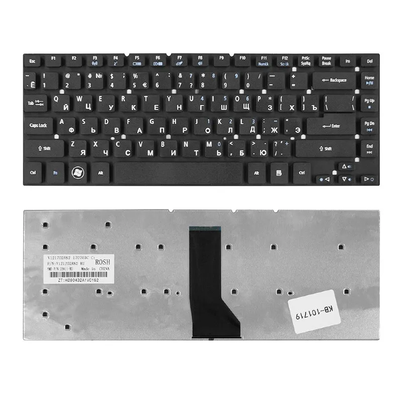 Kb-101719 laptop keyboard for Acer Aspire 3830T 4830T 4830tg 4755 4755G L-shaped Enter Black without frame PN kbi140292 |