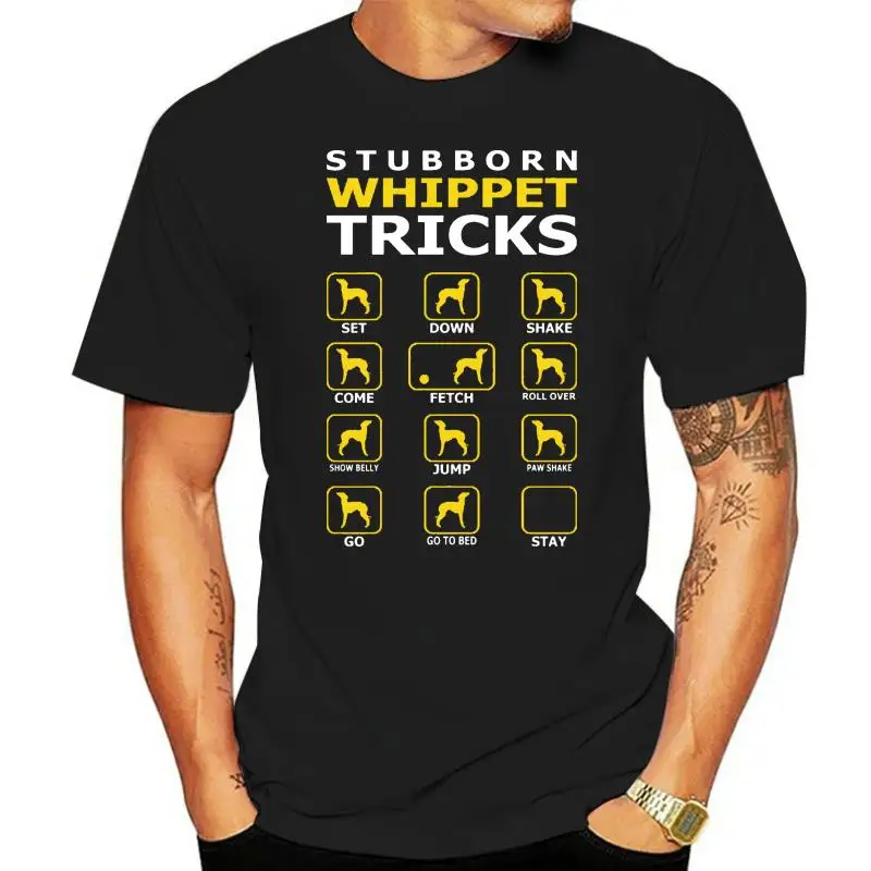 

Мужская футболка Whippet в стиле хип-хоп с круглым вырезом и коротким рукавом