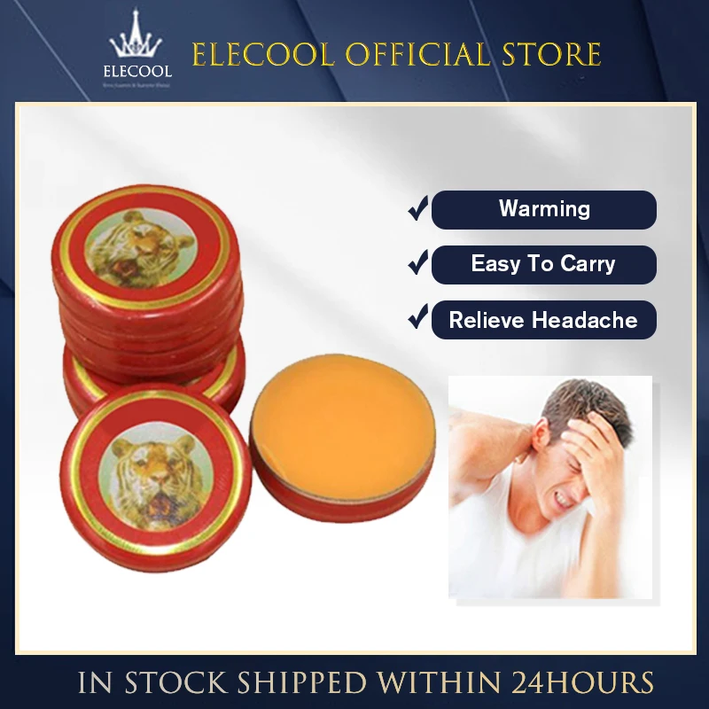 

10/1pcs Red Tiger Balm Ointment Cool Cream Pain Relief Essential Oil For Cold Headache Stomachache Dizziness Muscle Rub Aches