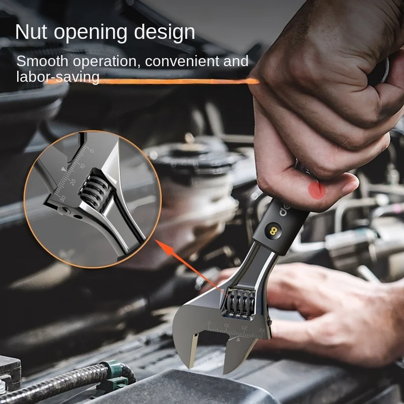 Xiaomi Deli 8-дюймовый гаечный ключ из высокоуглеродистой стали экономичный