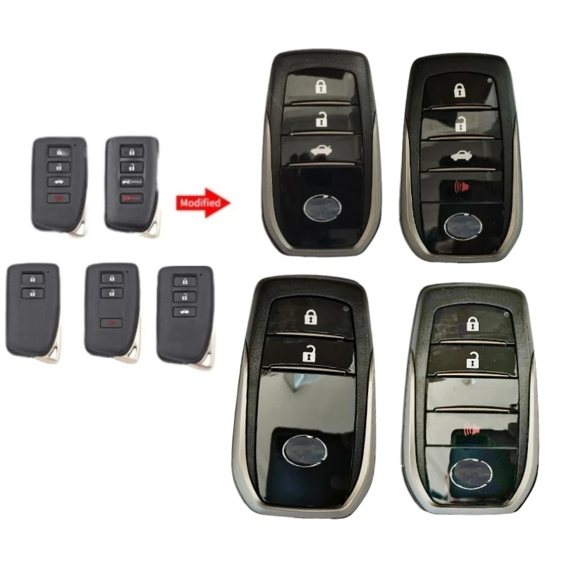 

2/3/4 Button Modified Remote Key Shell Case TOY12 Blade for Lexus ES350 IS/ES/GS/NX/RX/GX GS300 GS350 IS250 ES250 NX200 NX300H