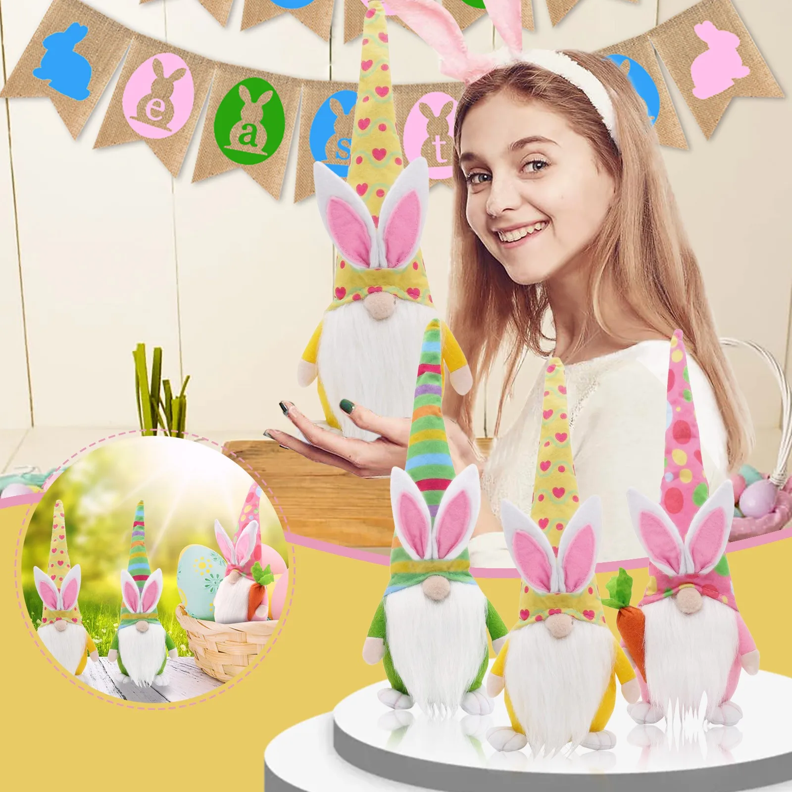 

Easter Faceless Doll Easter Decorations For Home 2022 Room Desktop Decoration Standing Post Festival Faceless Doll Elfs Gift